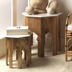 Constantine 12 X 7 Inch Cream Resin W/ Horn Accent Large Rectangle Box -Jamie Young Co Shop 7cons bxcr 4