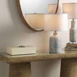 Constantine 12 X 7 Inch Cream Resin W/ Horn Accent Large Rectangle Box -Jamie Young Co Shop 7cons bxcr 6