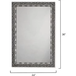 Evelyn 36 X 24 Inch Mother Of Pearl Mirror -Jamie Young Co Shop 7evel mimop 5