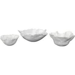 Fleur Ceramic 4.00 Inch X 9.75 Inch Decorative Bowl