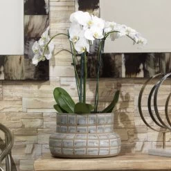 Grid Ceramic 14 X 9 Inch Vase -Jamie Young Co Shop 7grid vagr 8