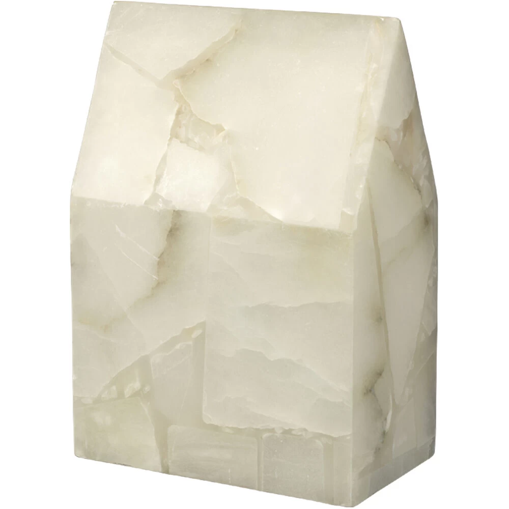 Tall House Alabaster Decorative Object 1 Tall House Alabaster Decorative Object