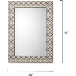 Kaleidoscope 48 X 36 Inch Blue Mirror -Jamie Young Co Shop 7kale mili 2