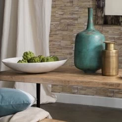 Marble 24 X 4.75 Inch Bowl -Jamie Young Co Shop 7marb xlwh 4