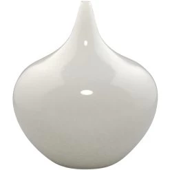 Nymph Decorative 19 X 8 Inch Vases In White Glass, Set Of 3 -Jamie Young Co Shop 7nymp vawh 6