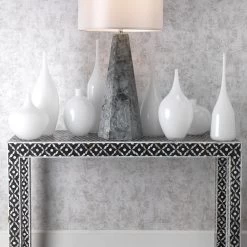 Nymph Decorative 19 X 8 Inch Vases In White Glass, Set Of 3 -Jamie Young Co Shop 7nymp vawh 9