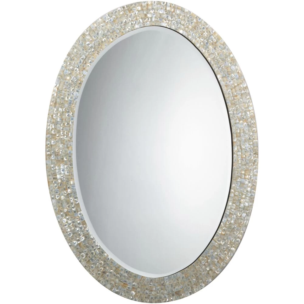 Oval 44 X 32 Inch Mother Of Pearl Mirror 1 Oval 44 X 32 Inch Mother Of Pearl Mirror