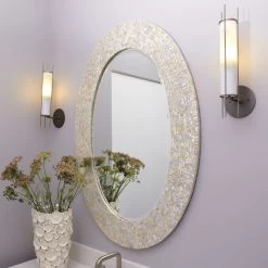 Oval 44 X 32 Inch Mother Of Pearl Mirror 7 Oval 44 X 32 Inch Mother Of Pearl Mirror -Jamie Young Co Shop 7oval lgmop 3