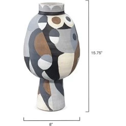 Pablo 15.5 X 8 Inch Vase -Jamie Young Co Shop 7pabl mdne 2
