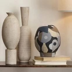 Pablo 9.75 X 8 Inch Vase -Jamie Young Co Shop 7pabl shne 5