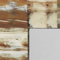 Ranch Dressing 36 X 28 Inch Natural Faux Horn Mirror -Jamie Young Co Shop 7rect mdfho 3