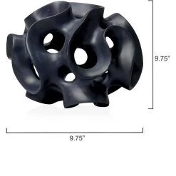 Ribbon Black Decorative Sphere -Jamie Young Co Shop 7ribb spbk 2