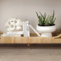 Ribbon White Decorative Sphere -Jamie Young Co Shop 7ribb spwh 6