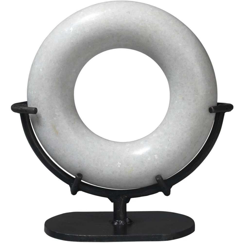 Round And Round We Go White Marble Marble Ring Table Decor 1 Round And Round We Go White Marble Marble Ring Table Decor