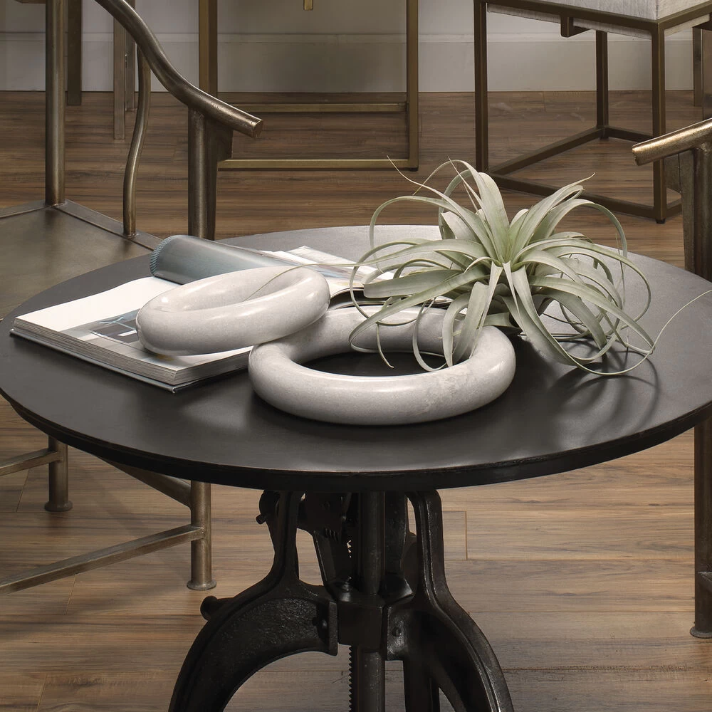 Round And Round We Go White Marble Marble Ring Table Decor 5 Round And Round We Go White Marble Marble Ring Table Decor - Image 5