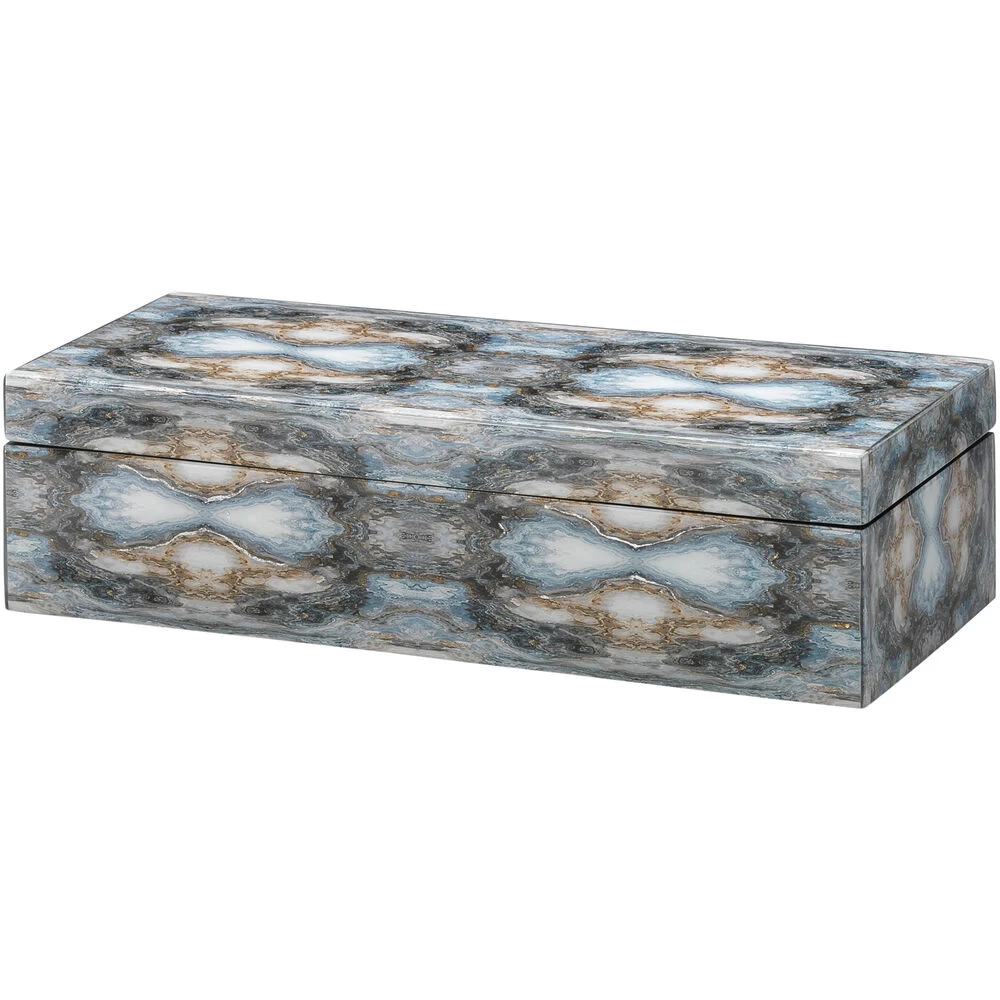 Rorschach 17 X 7 Inch Indigo Blue Lacquer Long Box 1 Rorschach 17 X 7 Inch Indigo Blue Lacquer Long Box