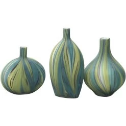 Stream 12 X 7 Inch Vessels, Set Of 3