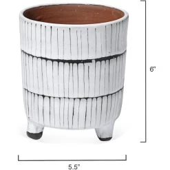 Striae 12 X 5 Inch Vessels, Set Of 3 12 Striae 12 X 5 Inch Vessels, Set Of 3 -Jamie Young Co Shop 7stri vecr 2