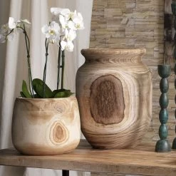 Topanga 22 X 16 Inch Wooden Vase 22 Topanga 22 X 16 Inch Wooden Vase -Jamie Young Co Shop 7topa vawd 8