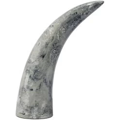 Varigated Horn Swirled Cream And Black And Grey Resin Decorative Objects, Set Of 3 -Jamie Young Co Shop 7vari obgr 7