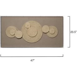 Barbados Natural Wall Art, Large -Jamie Young Co Shop 8barb lgwawh 2