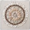 Bondi Acrylic Off White / Brown / Light Pink Shells Wall Art