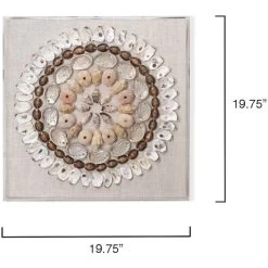 Bondi Acrylic Off White / Brown / Light Pink Shells Wall Art 8 Bondi Acrylic Off White / Brown / Light Pink Shells Wall Art -Jamie Young Co Shop 8bond mult 2