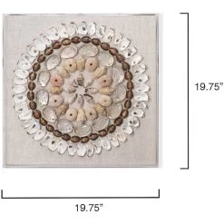 Bondi Acrylic Off White / Brown / Light Pink Shells Wall Art 11 Bondi Acrylic Off White / Brown / Light Pink Shells Wall Art -Jamie Young Co Shop 8bond mult 5