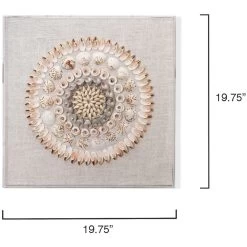 Caicos Acrylic Off White & Light Pink Wall Art 6 Caicos Acrylic Off White & Light Pink Wall Art -Jamie Young Co Shop 8caic pink 5