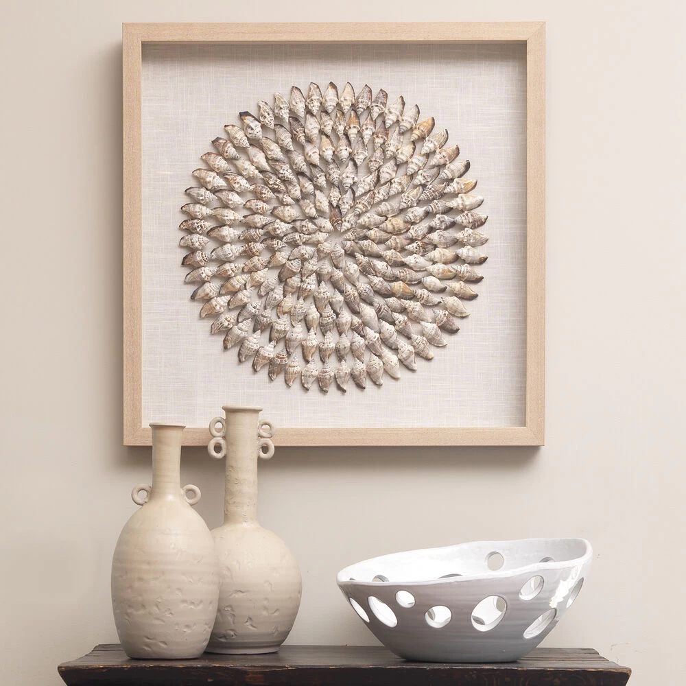 Riviera Off White & Brown Framed Wall Art 2 Riviera Off White & Brown Framed Wall Art - Image 2