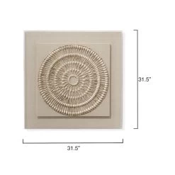 Waiki Off White Shell Wall Art -Jamie Young Co Shop 8waik wacr 2