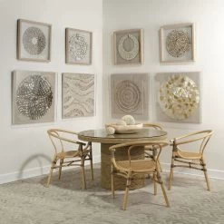 Waiki Off White Shell Wall Art -Jamie Young Co Shop 8waik wacr 4