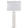 Astor 32 Inch 100.00 Watt Textured Matte White Table Lamp Portable Light
