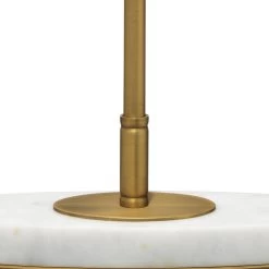 Barcroft 28 Inch 25.00 Watt Antique Brass & White Table Lamp Portable Light 8 Barcroft 28 Inch 25.00 Watt Antique Brass & White Table Lamp Portable Light -Jamie Young Co Shop 9barcrtlabwh 3