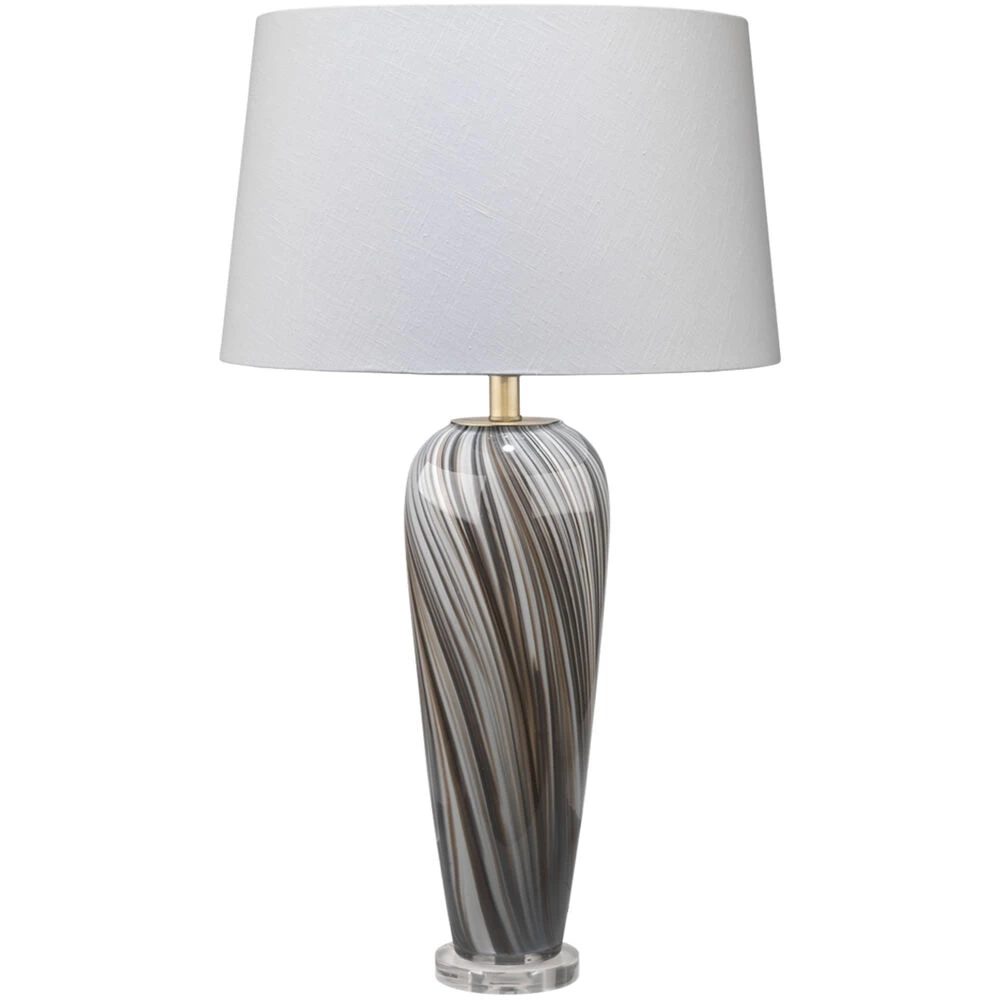 Bridgette 31 Inch 150.00 Watt Grey And Black Swirl Glass Table Lamp Portable Light 1 Bridgette 31 Inch 150.00 Watt Grey And Black Swirl Glass Table Lamp Portable Light