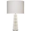 Caspian 28 Inch 150.00 Watt White Alabaster Table Lamp Portable Light