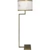 Corso 54 Inch 60.00 Watt White & Antique Brass Floor Lamp Portable Light