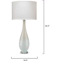 Dewdrop 35 Inch 150.00 Watt Sky Blue Glass Table Lamp Portable Light -Jamie Young Co Shop 9dewdblc131c 5