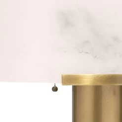 Elancourt 23 Inch 40.00 Watt White & Antique Brass Table Lamp Portable Light -Jamie Young Co Shop 9elantlwhab 7