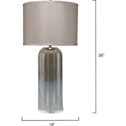 Ethereal 36 Inch 150.00 Watt Taupe & Opal Table Lamp Portable Light -Jamie Young Co Shop 9etheraltaup 5