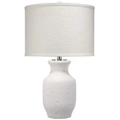 Gilbert 27 Inch 100.00 Watt Textured Matte White Table Lamp Portable Light