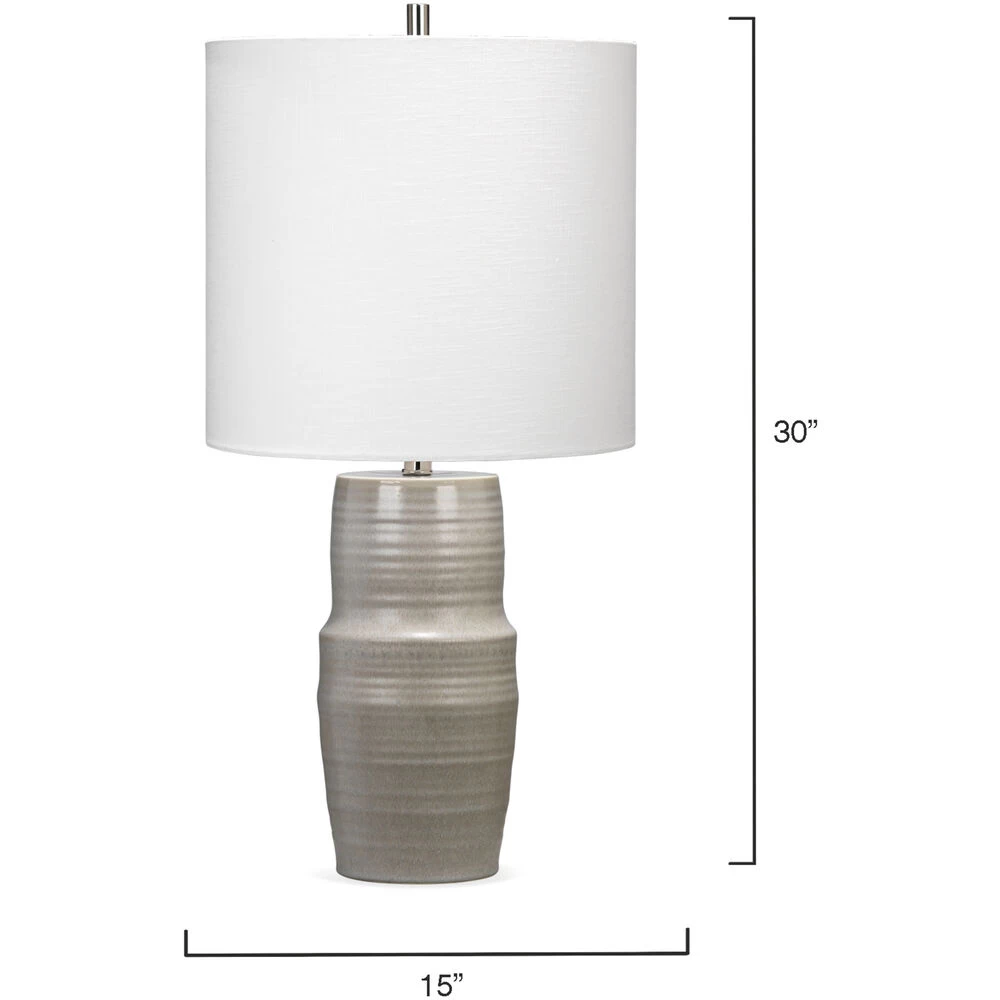 Goodman 30 Inch 100.00 Watt Grey Table Lamp Portable Light 3 Goodman 30 Inch 100.00 Watt Grey Table Lamp Portable Light - Image 3