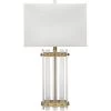Grammercy 28 Inch 150.00 Watt Acrylic & Antique Brass Table Lamp Portable Light