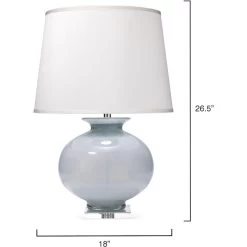Heirloom 27 Inch 150.00 Watt Cornflower Blue Grass Table Lamp Portable Light -Jamie Young Co Shop 9heirloomblu 2