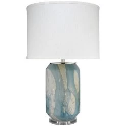 Helen 27 Inch 150.00 Watt Pale Blue Table Lamp Portable Light