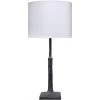 Humble 32 Inch 150.00 Watt Textured Charcoal Plaster Table Lamp Portable Light