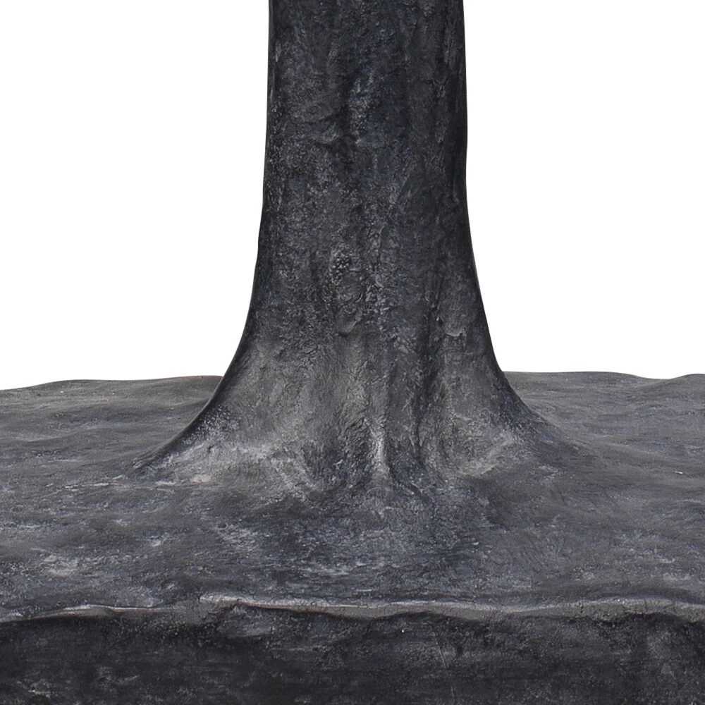 Humble 32 Inch 150.00 Watt Textured Charcoal Plaster Table Lamp Portable Light 4 Humble 32 Inch 150.00 Watt Textured Charcoal Plaster Table Lamp Portable Light - Image 4