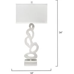Ivy 34 Inch 150 Watt White Plaster Table Lamp Portable Light -Jamie Young Co Shop 9ivytlwhite 5