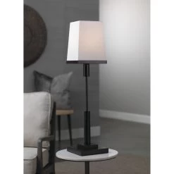 Jud 32 Inch 40.00 Watt Oiled Rubbed Bronze Table Lamp Portable Light -Jamie Young Co Shop 9judobsq131s 8