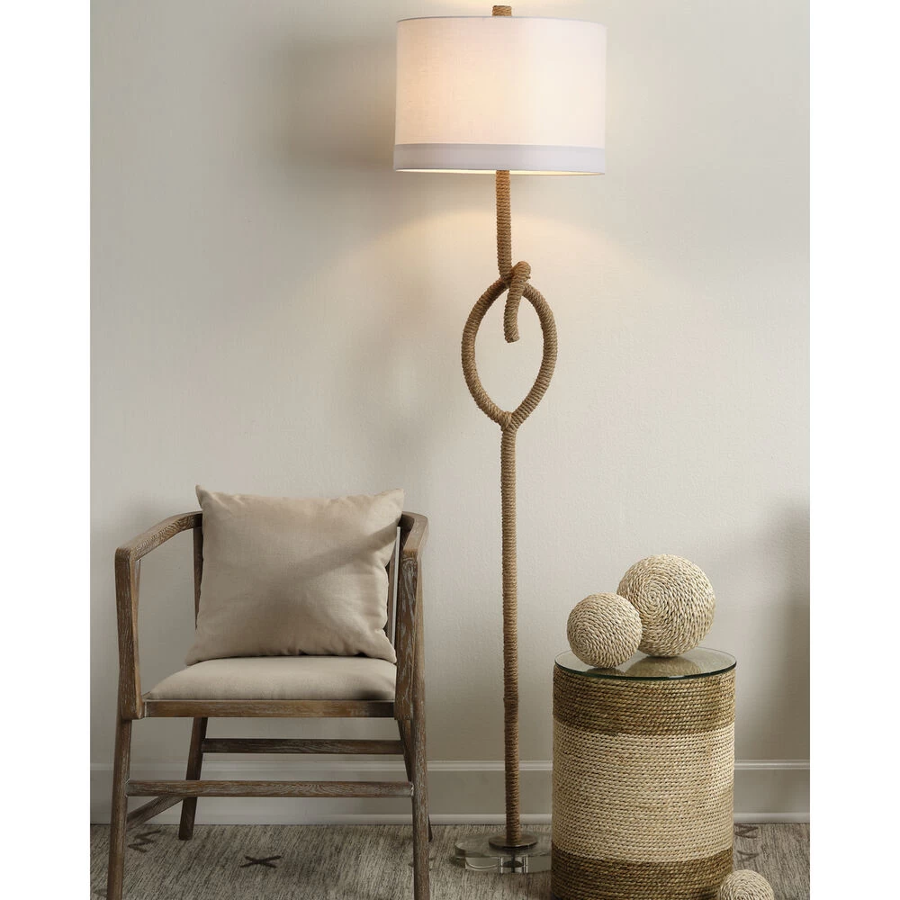 Knot 70 Inch 150 Watt Natural Floor Lamp Portable Light 2 Knot 70 Inch 150 Watt Natural Floor Lamp Portable Light - Image 2